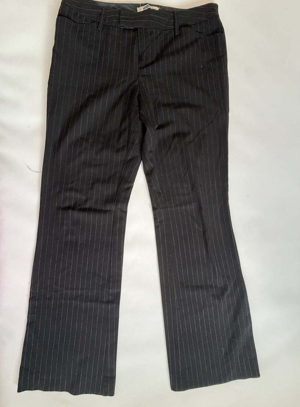 OldNavy Pants Women’s4 Black Pinstripe Stretch Bootcut Dress Work Office Trouser